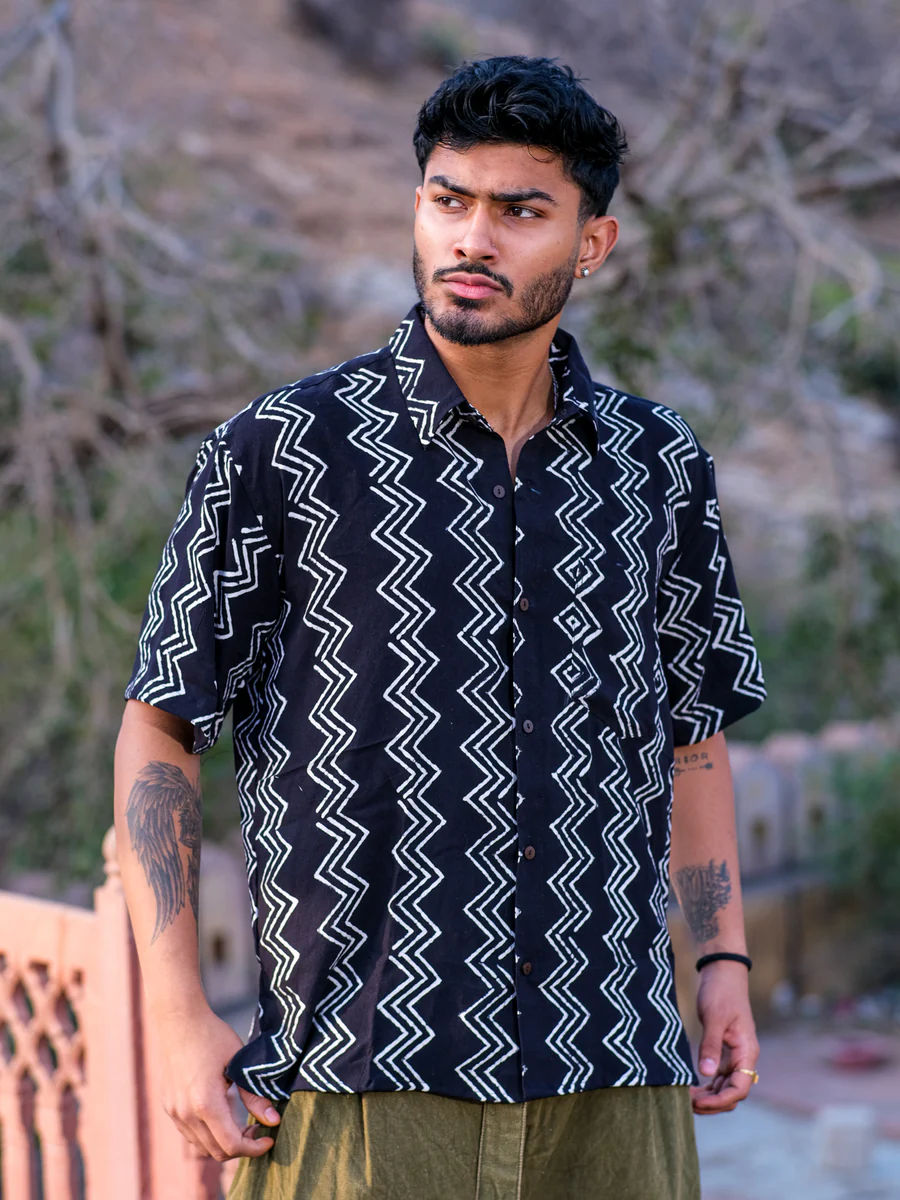 Zigzag Baggy Shirt